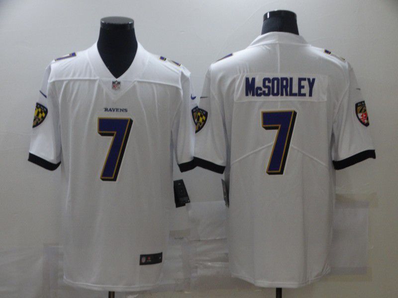 Men Baltimore Ravens #7 Mcsorley White Nike Limited Vapor Untouchable NFL Jerseys->nfl hats->Sports Caps